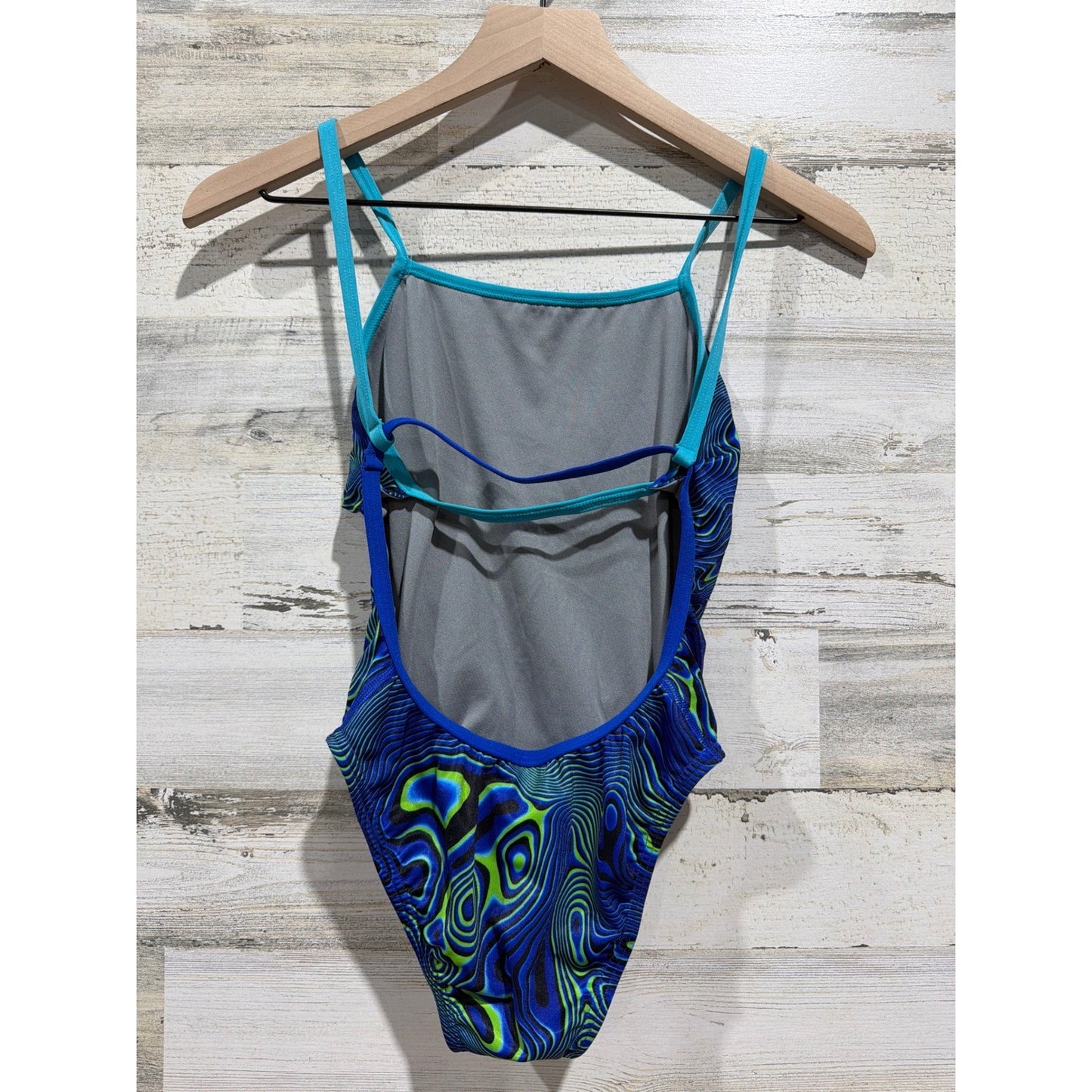 Speedo Swimsuit Women 26 Psychedelic Endurance+ Training One Piece EUC2