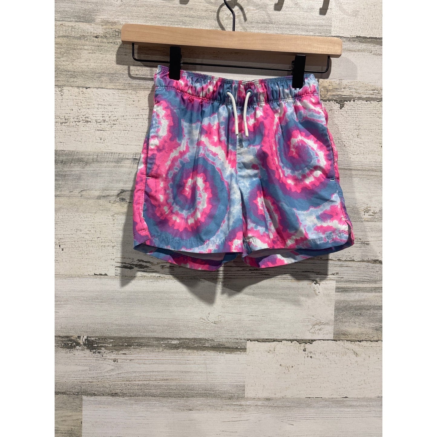 Cat & Jack Swim Trunks Boys Small 6/7 3-Pack Bundle Surfer Tie Dye3