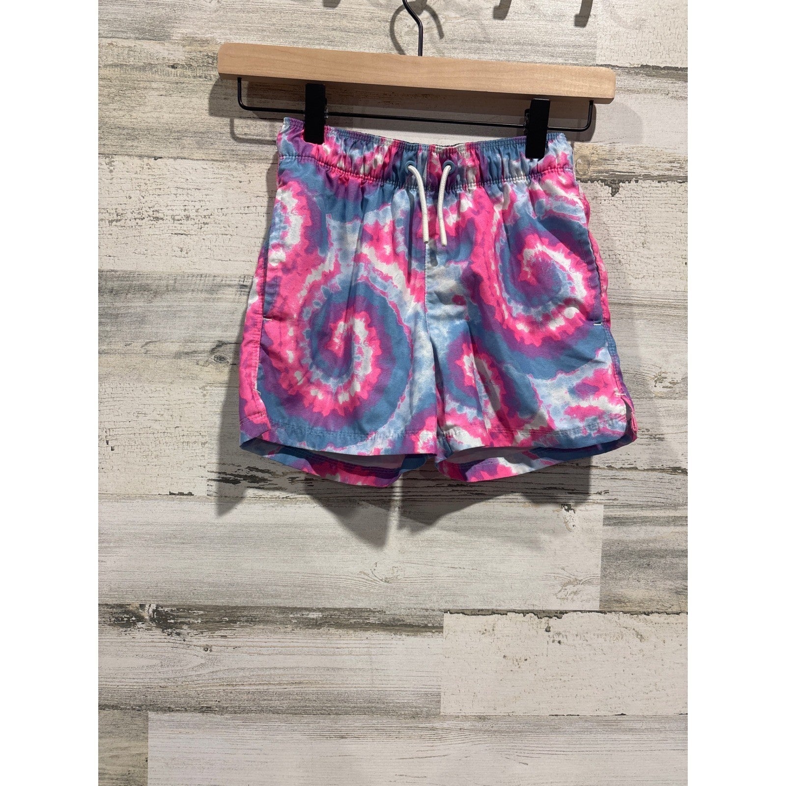Cat & Jack Swim Trunks Boys Small 6/7 3-Pack Bundle Surfer Tie Dye3