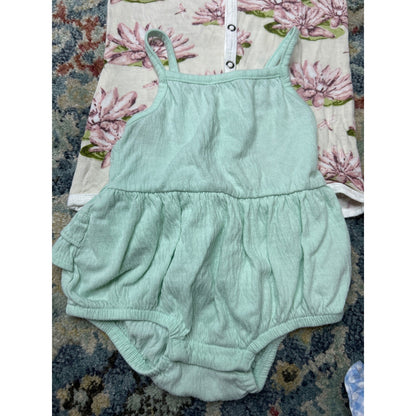Girls 3-6M Milk Barn Pastourelle Cat & Jack Bubble Romper Bundle3