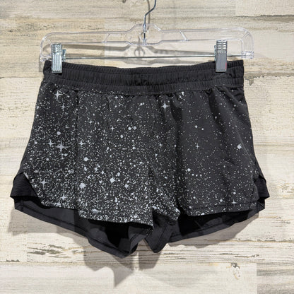 Ivivva Rhythmic Short Running Shorts Girls 14 Black Star Galaxy Print Athletic0