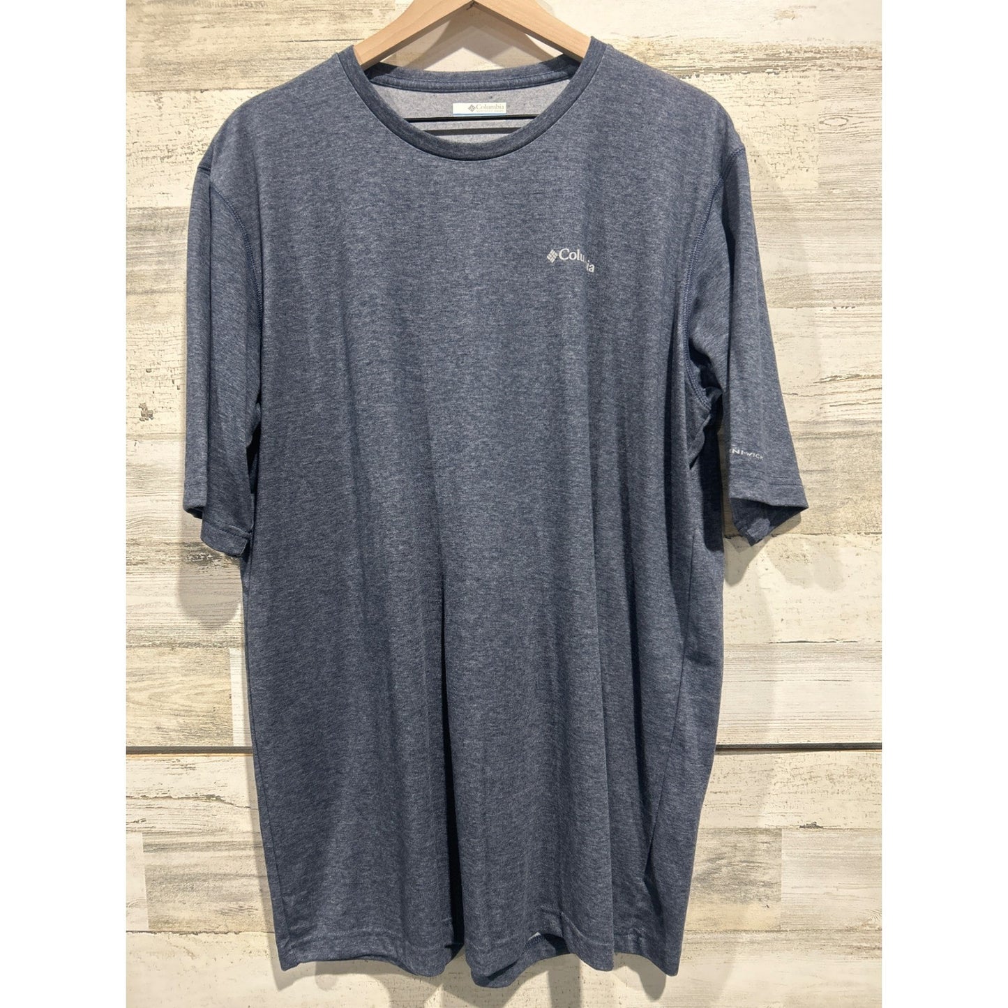 Columbia T-Shirt Mens XLT Blue Omni-Wick Performance Gorpcore EUC0