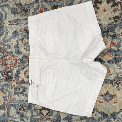 Old Navy Everyday Short Women Size 10 White 3.5" Inseam Mid-Rise Casual NWT5