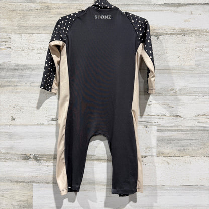 Stonz Sun Suit Infant 12-18M Black Polka Dot UPF 50 Rash Guard NWT *Flawed*3