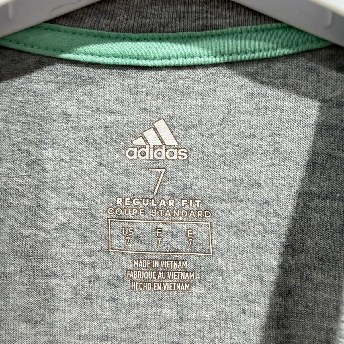 Adidas Graphic Tee Boys Size 7 Gray Arcade Gamer Retro Sporty EUC2
