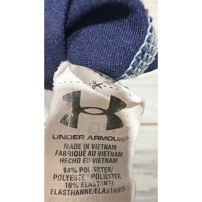 Under Armour Shirt Boys XS Blue HeatGear Compression Athletic *Flawed5