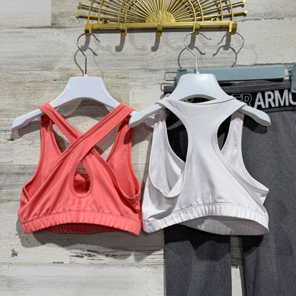 Under Armour BCG Activewear Bundle Girls M Gray Coral White Sporty EUC3