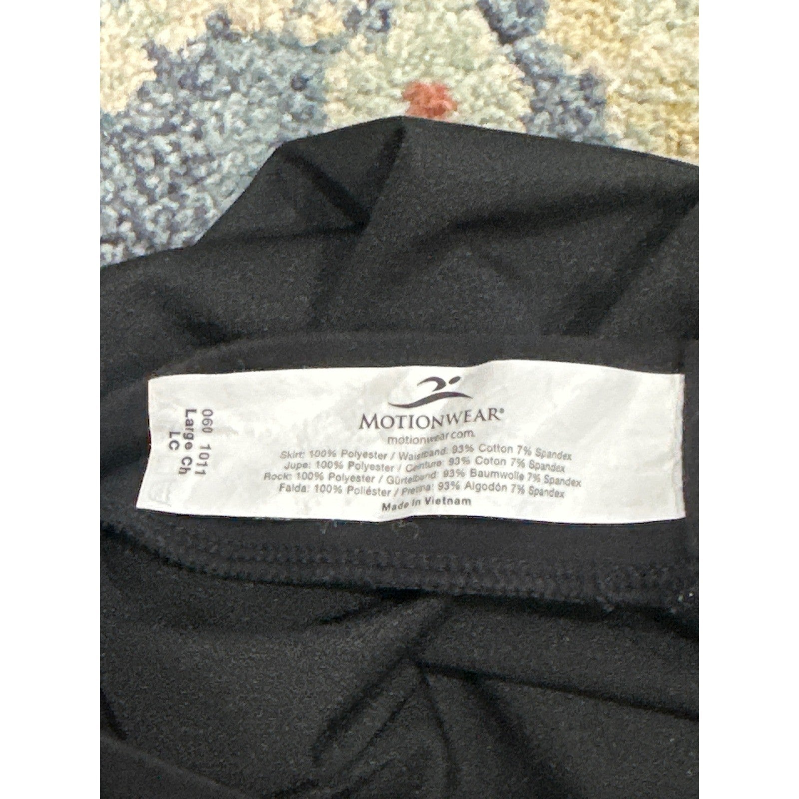 Motionwear Dance Skirt Girls Large Child Black Skater Athletic EUC3