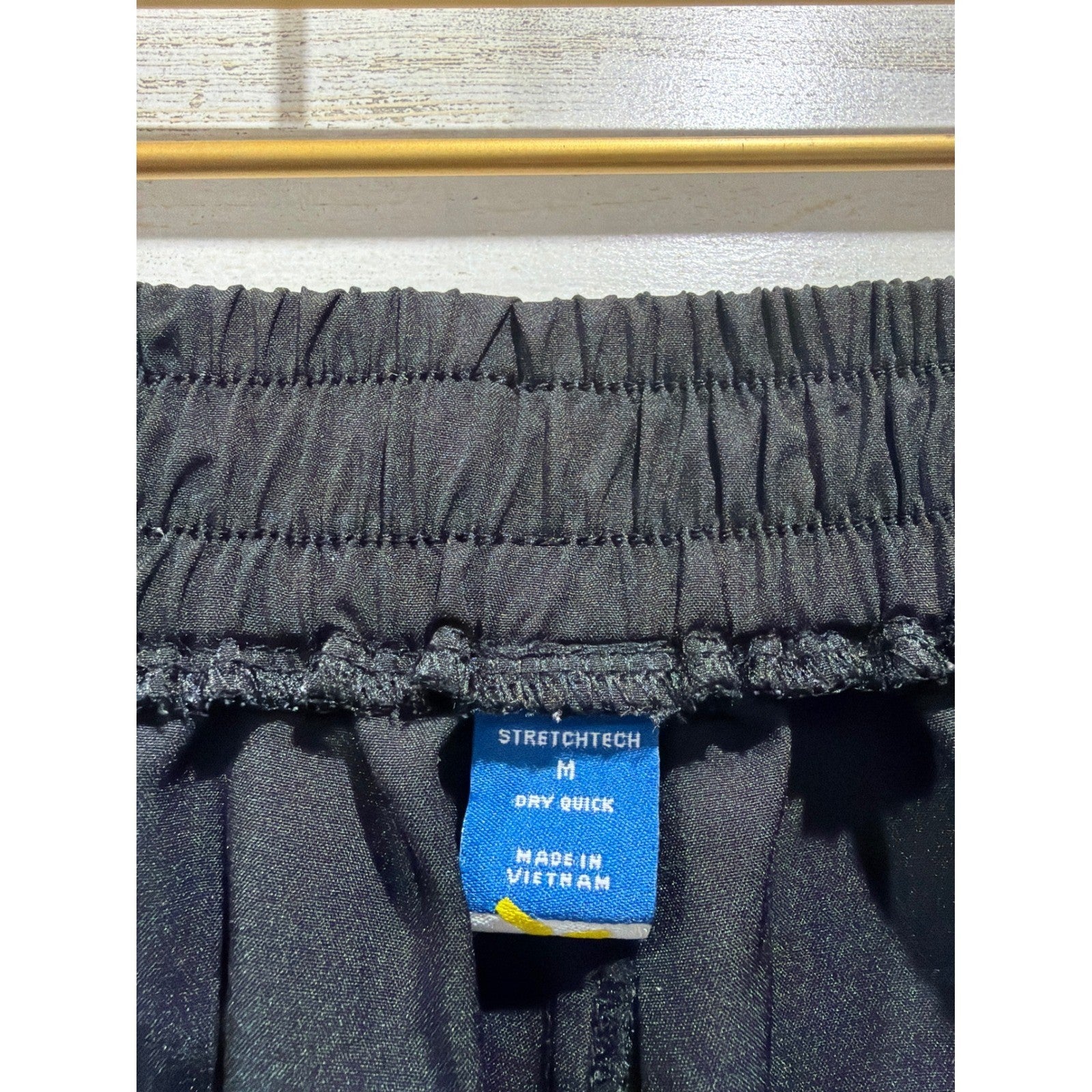 Old Navy Jogger Pants Women Medium Black High Waisted Tech Stretch EUC4