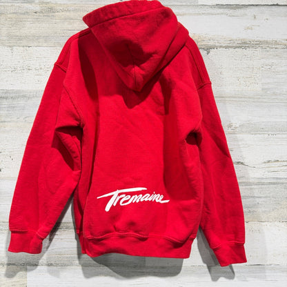 Gildan Tremaine Hoodie Youth Small Red Graphic Streetwear Dance EUC2