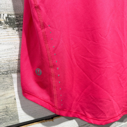 Lululemon Swiftly Relaxed Top Women 10 Pink Lychee Short Sleeve Run EUC4
