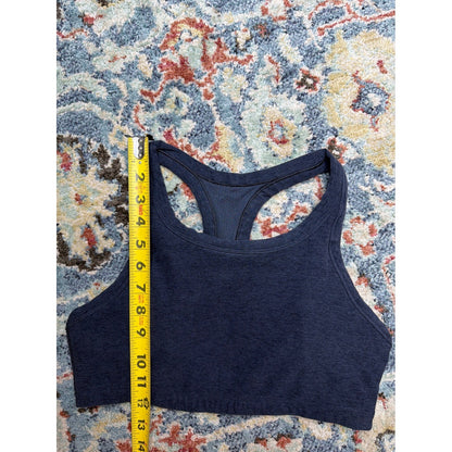 Vuori Yosemite Sports Bra Women S Charcoal Heather High Neck Racerback EUC4