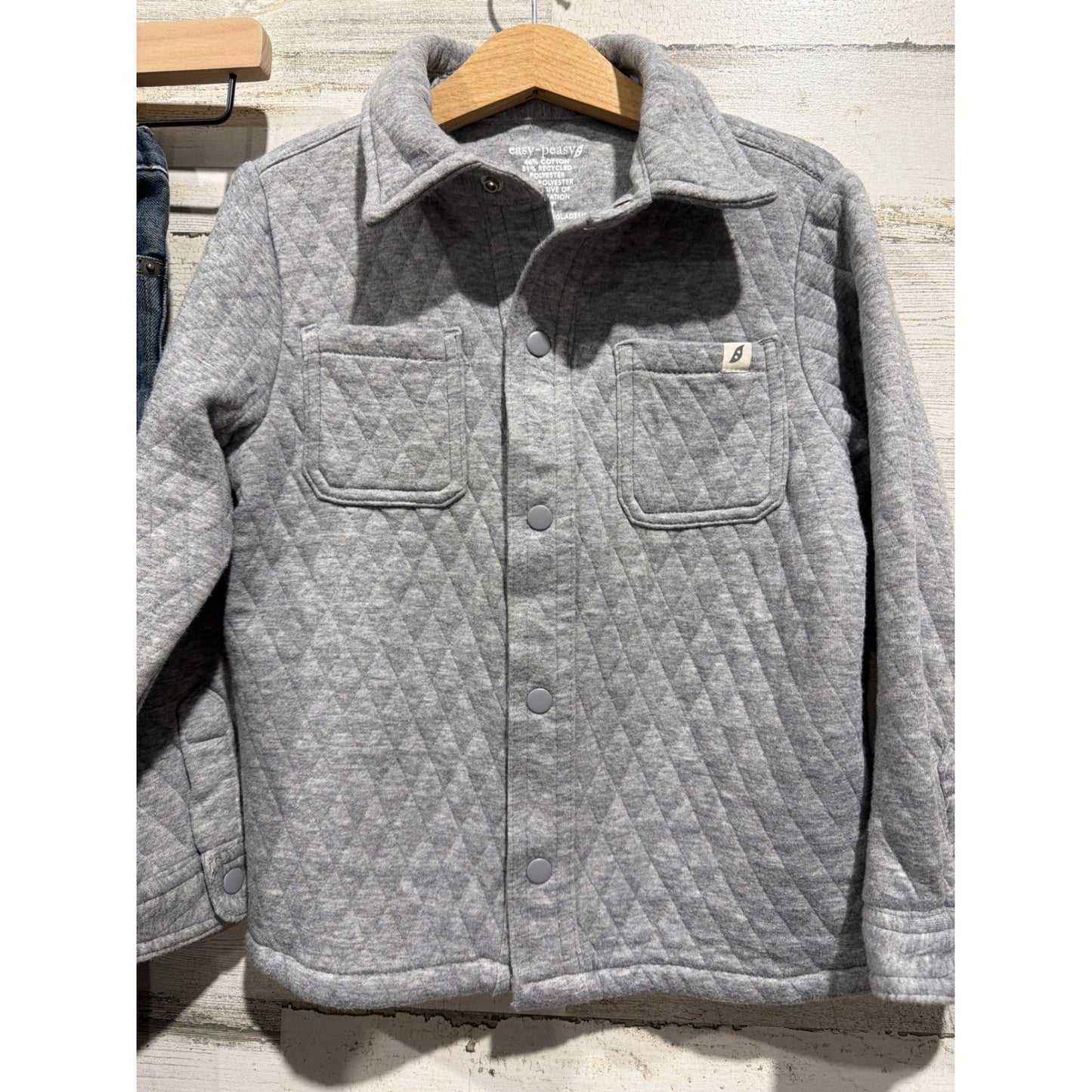Easy Peasy Art Class Boys 4T Bundle Plaid Quilted Denim Gorpcore EUC4