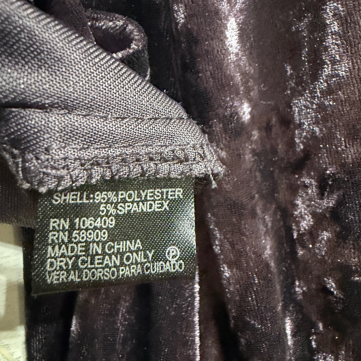 Gianni Bini Maxi Dress Womens M Purple Crushed Velvet Wrap V-Neck Whimsigoth EUC5