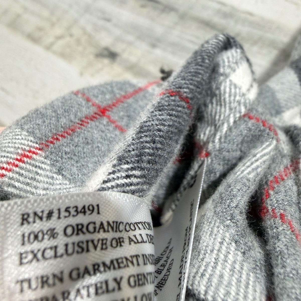 Hope & Henry Plaid Shirt Boys Small Gray Elbow Patch Organic Cotton Preppy EUC5