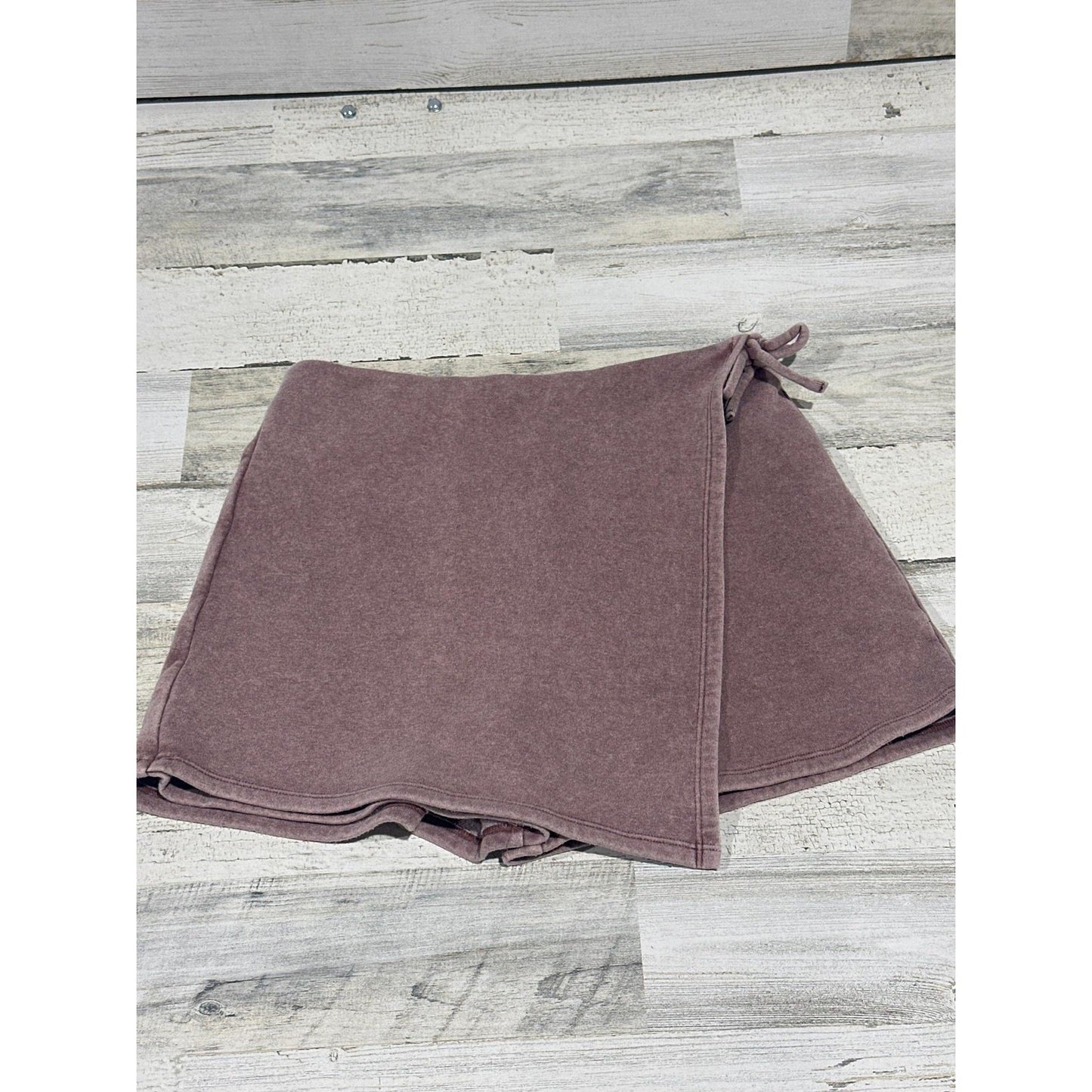 Bixby Nomad Skort Girls XL Mauve Fleece Wrap Front Side Tie0