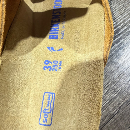 Birkenstock Arizona Sandals Women 39 Mink Suede Soft Footbed NWT9
