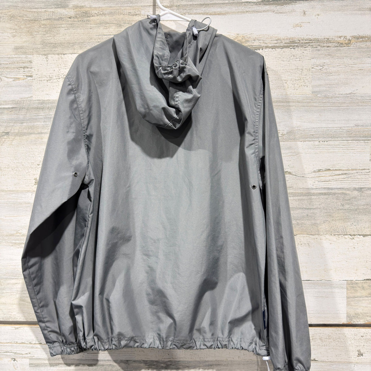Charles River Seaside Windbreaker Women XS Grey Dachshund Quarter Zip EUC4