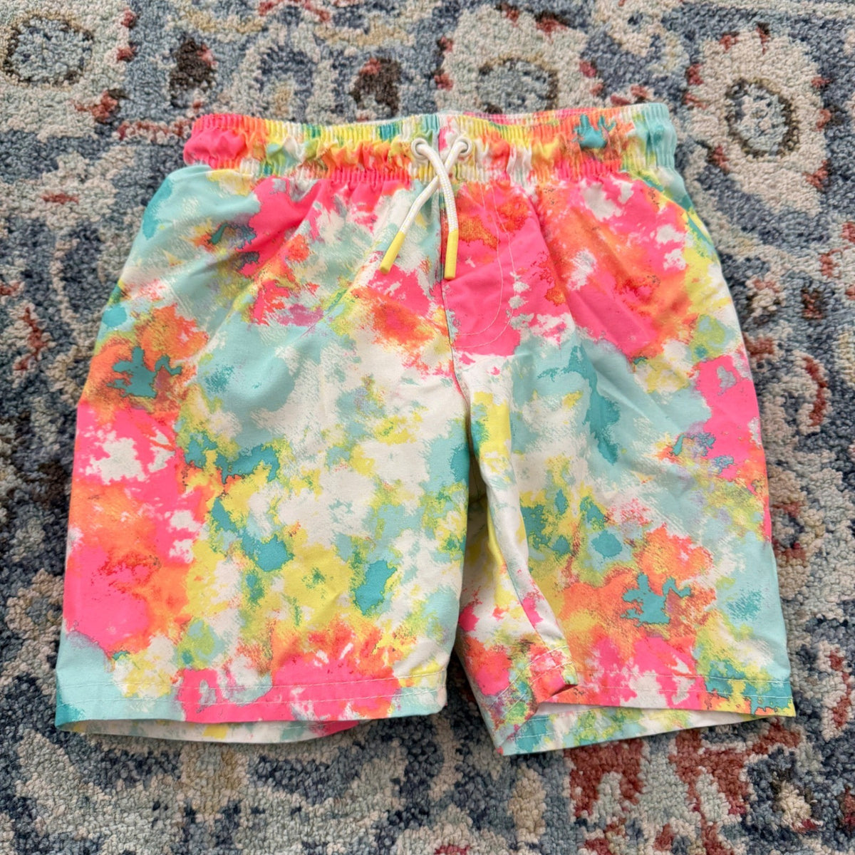 Crewcuts Cat & Jack Boys 5T Tie Dye Swim Trunks Surf Summer EUC7