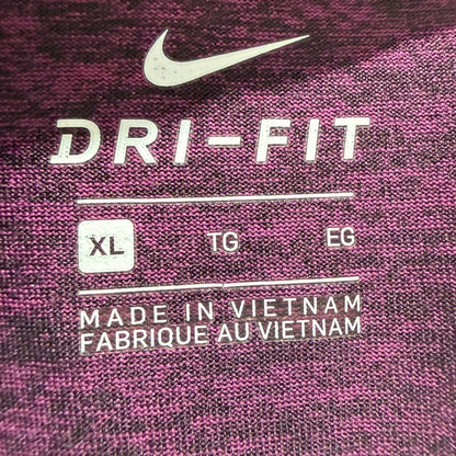 Nike Dri-FIT T-Shirt Women XL Purple Heathered Activewear Gym EUC1