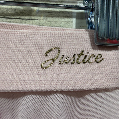 Justice Dance Ballet Skirt Girls 4 Ballet Pink Mesh Balletcore EUC1