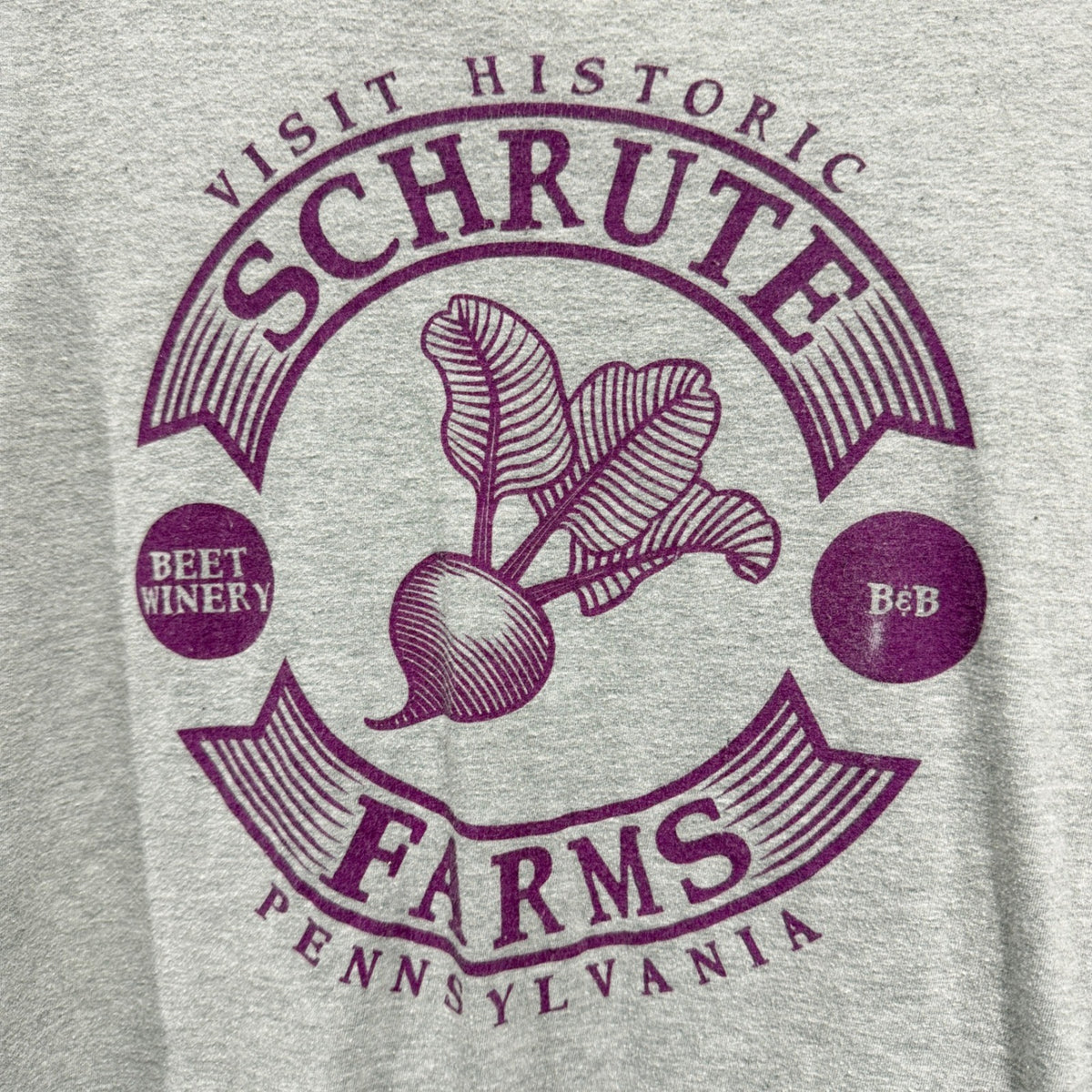 Ripple Junction The Office T-Shirt Men 2X Gray Schrute Farms Graphic TV Core GUC1