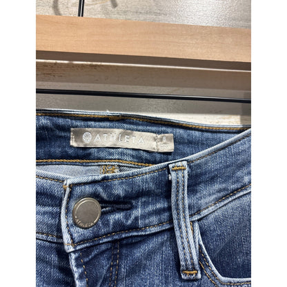 Athleta Straight Leg Scupltek Jeans Womens 8 Blue Stretch Denim Casual EUC1