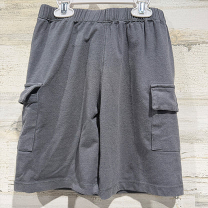 Kickee Kids Cargo Shorts Boys S 6/8 Gray Bamboo Viscose Blend GUC*1