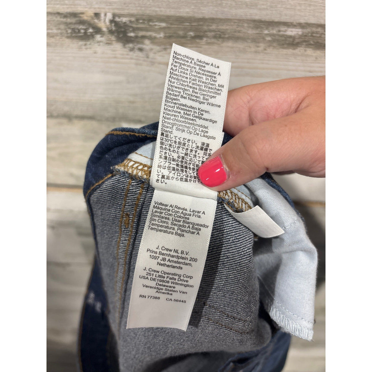 J.Crew Mid Rise Flare Crop Jeans Women Size 29T Blue Button Fly Stretch Classic5