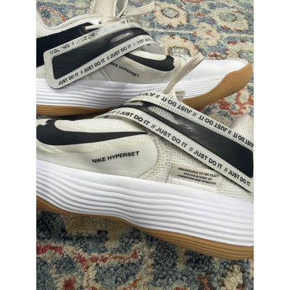Nike React Hyperset Volleyball Shoes Women 7.5 White Black Gum Athletic1