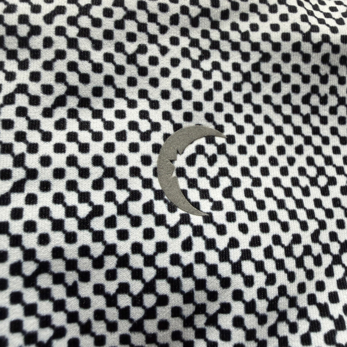 Zyia Active Light n Tight Capri Leggings Women 6-8 Black White Geometric Modern2