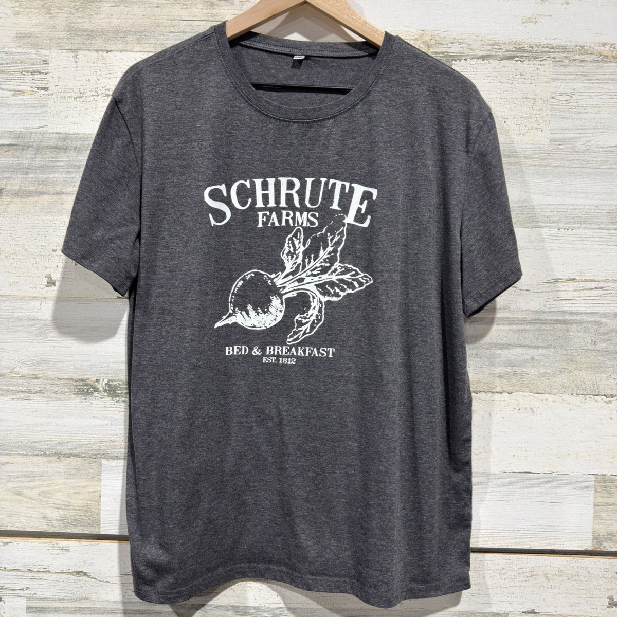 Schrute Farms T-Shirt Women 2XL Gray The Office Graphic Tee Sitcom Core EUC0