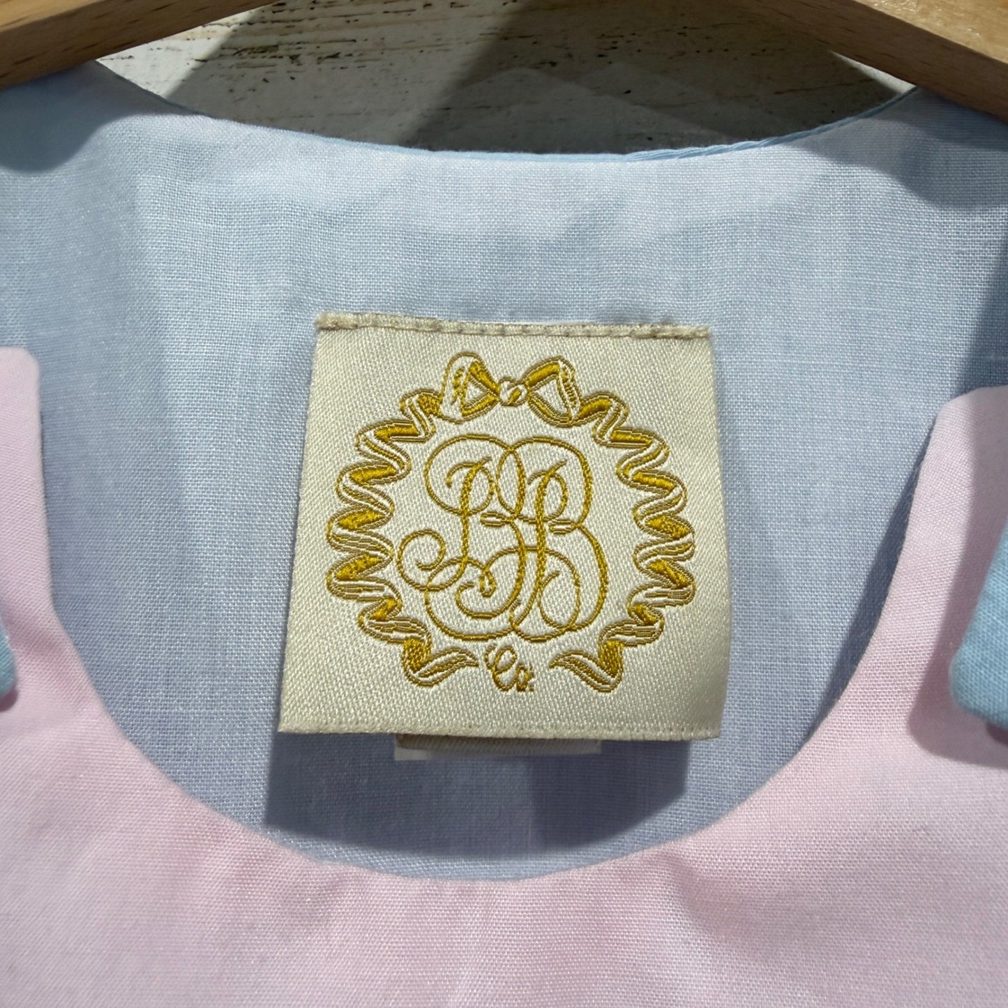 The Beaufort Bonnet Company Jumper Dress Girls 2T Pink Blue Colorblock Preppy2