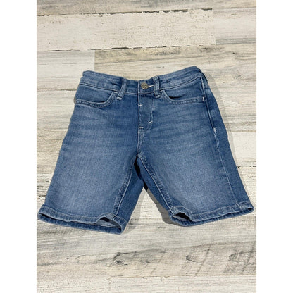 H&M Denim Shorts Girls 5T Blue Bermuda Jorts Stretch Casual Kidcore EUC0