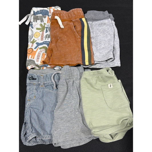Easy Peasy Gap OshKosh Shorts Bundle Boys 18M Animal Stripe Summer Lot EUC0