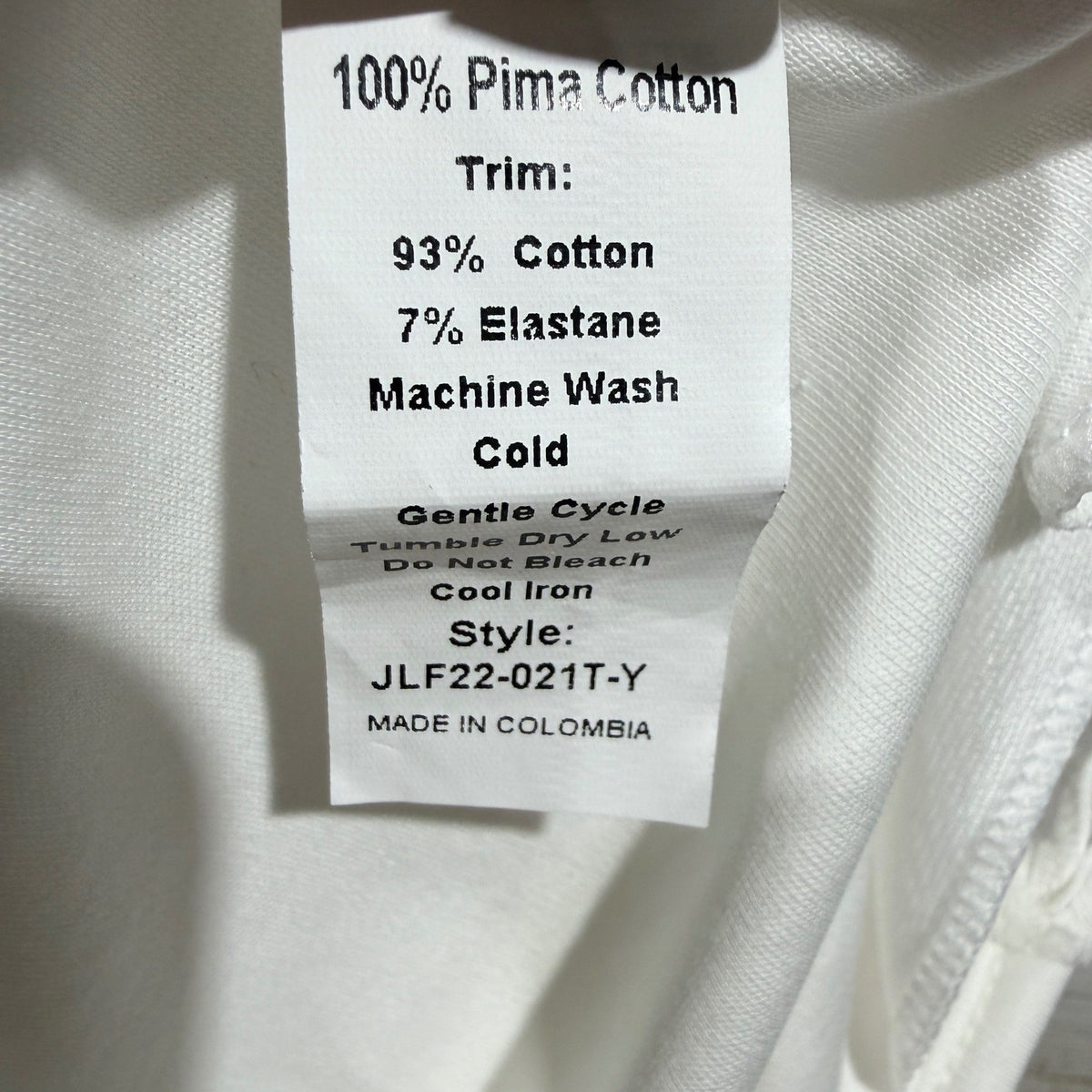 James & Lottie Ruffle Collar Top Girls Size 5 White Pink Pima Cotton Classic EUC4