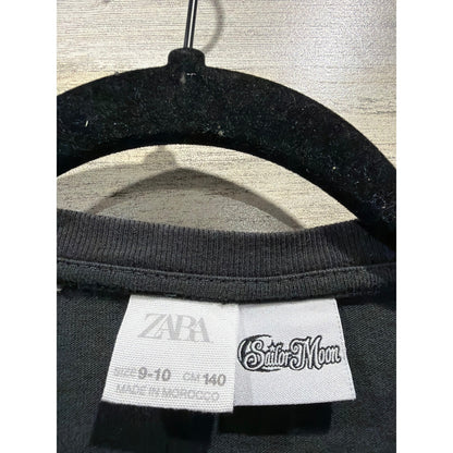 Zara Cat & Jack Sailor Moon Shirt Skirt Set Girls 8-10 Black Pink Anime EUC2