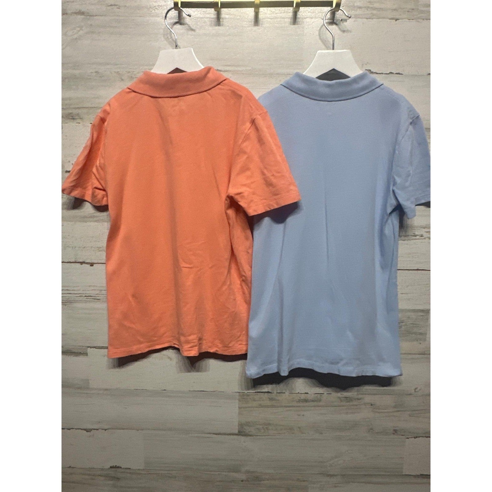 Crewcuts Polo Shirt Boys 12 Blue Orange Nautical Sailboat Anchor Preppy EUC4