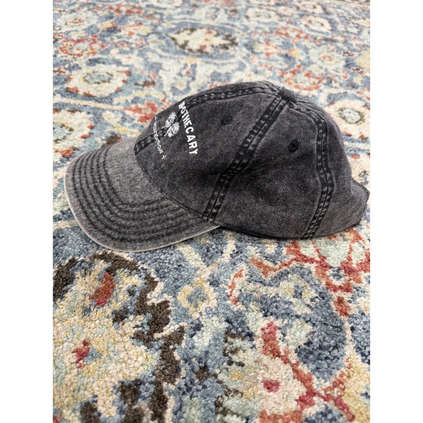 OTTO Rose Apothecary Hat Women OS Grey Schitt's Creek Acid Wash Dad Cap EUC2