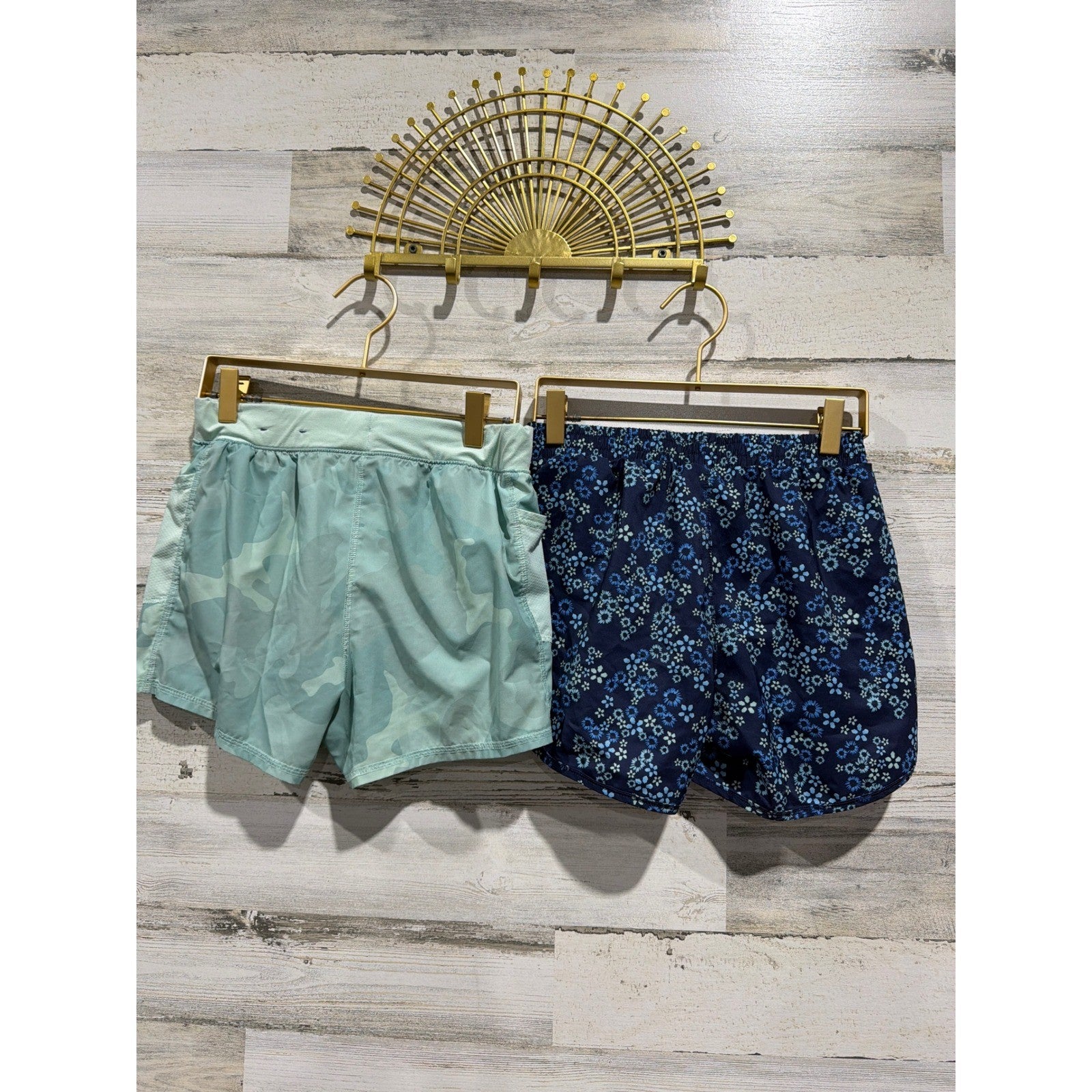 All In Motion Tek Gear Active Shorts Bundle Girls XL 14 Camo Floral EUC3