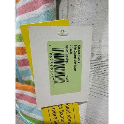 Kickee Pants Coverall Girls 18-24M Beach Day Stripe Bamboo Pajama NWT1