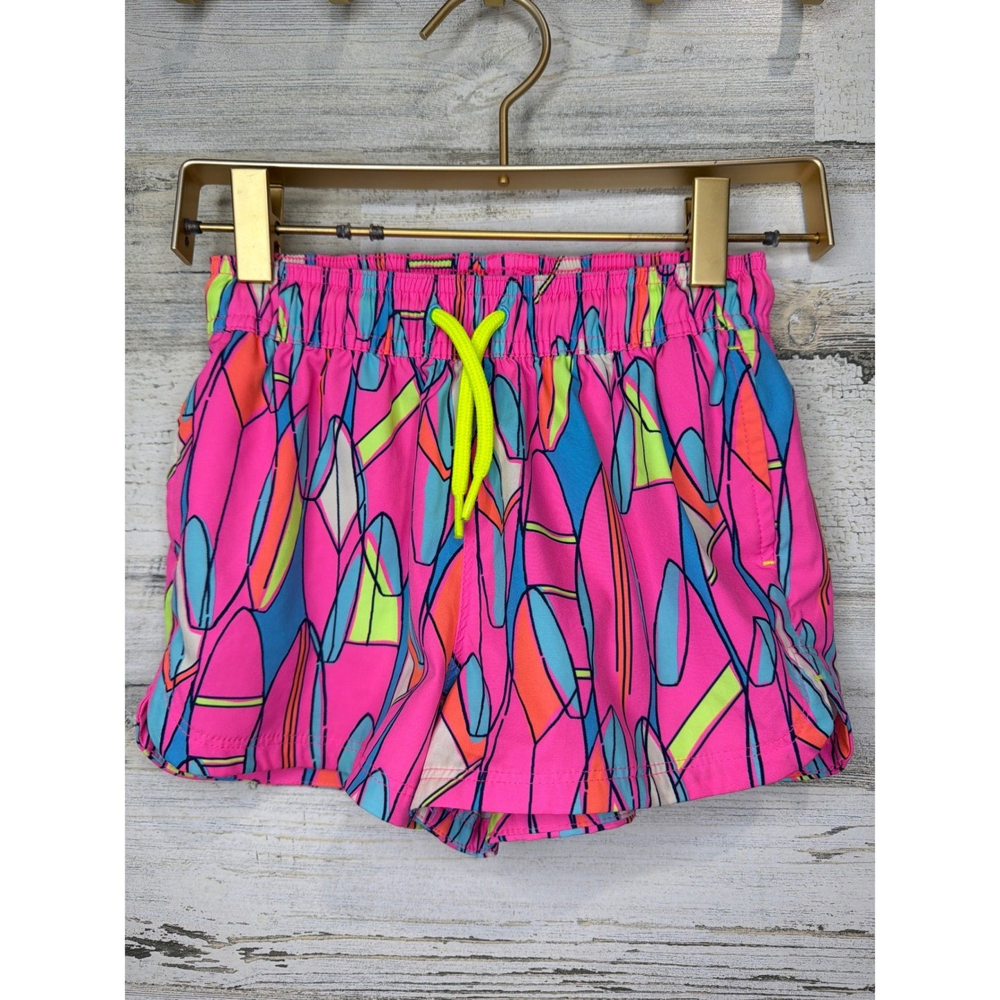Vineyard Vines Swim Trunks Boys Small Pink Surfboard Performance Preppy0