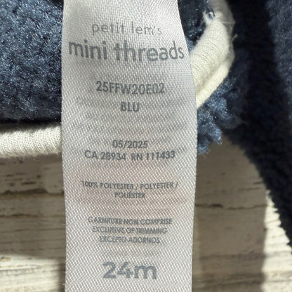 Baby Essentials Petit Lem Long Sleeve Bundle Boys 24M Blue Striped Fall EUC6