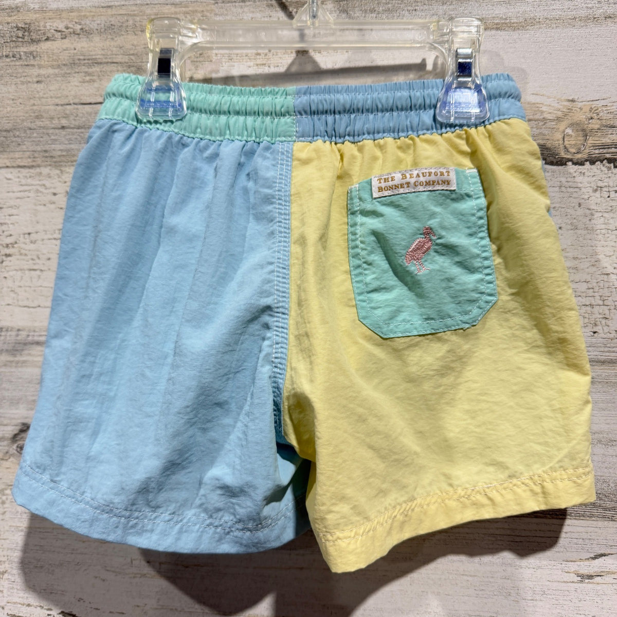 The Beaufort Bonnet Company Swim Trunks Boys 3T Colorblock Preppy EUC0
