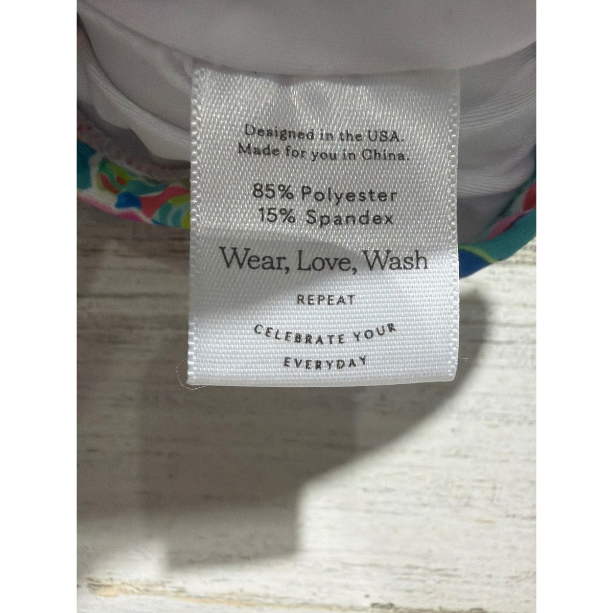 Sweet Honey Swim Top Girls 10 Multi Color Floral Lace Trim Preppy EUC3