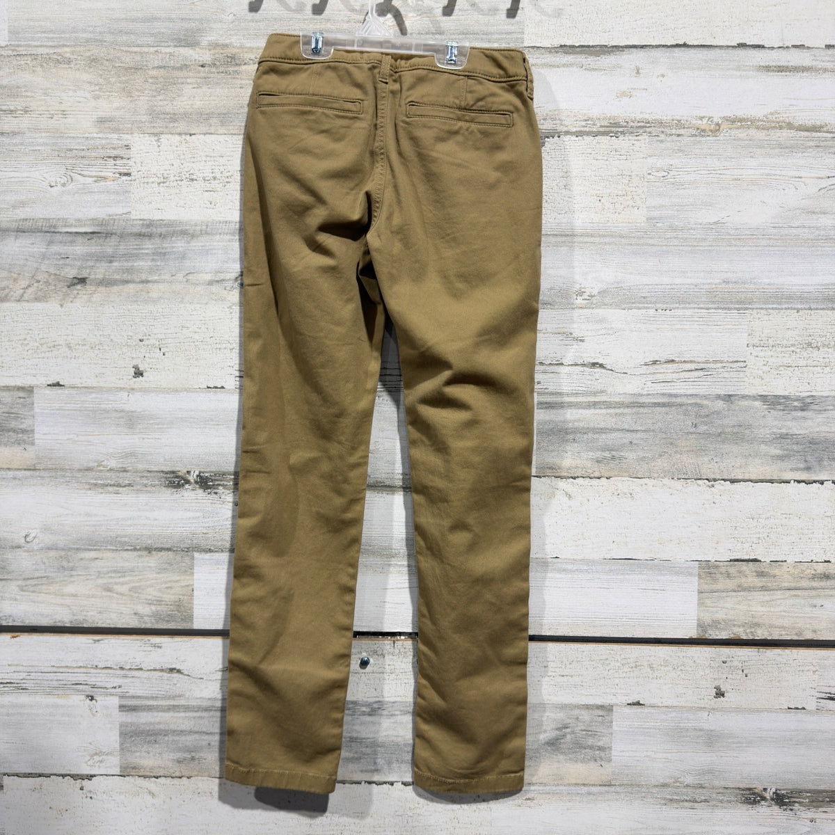 Abercrombie Kids Chino Pants Boys 9/10 Long Tan Cotton Stretch Classic Preppy3