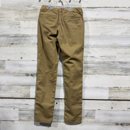 Abercrombie Kids Chino Pants Boys 9/10 Long Tan Cotton Stretch Classic Preppy3