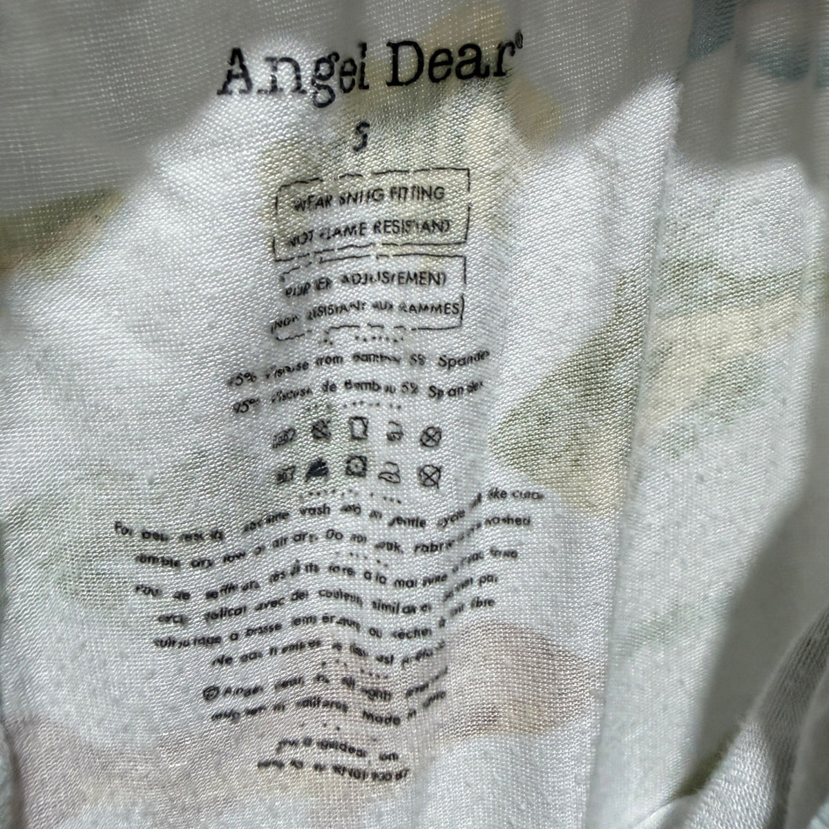 Angel Dear Fish Bamboo Pajama Set Boys 5 Blue Viscose Spandex Flawed*5