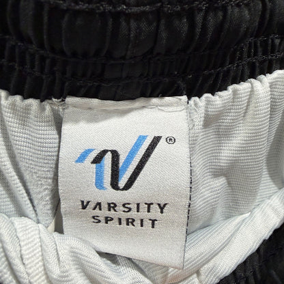 Varsity Spirit Running Shorts Women S Black White Piping Athletic Sporty EUC2