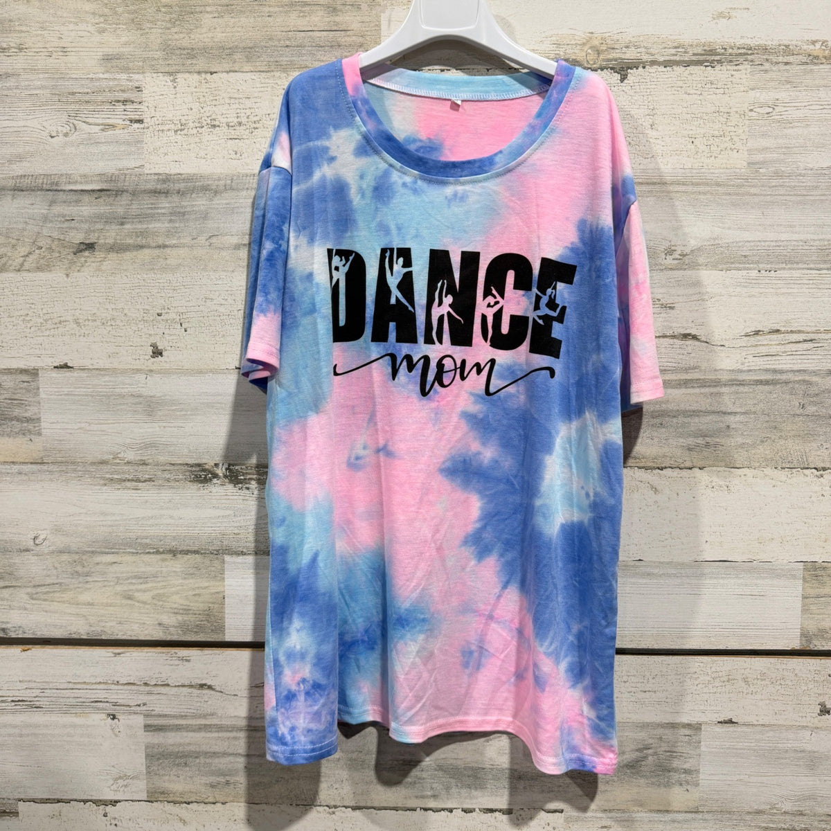 Dance Mom Graphic T-Shirt Women XL Pink Blue Tie Dye Casual EUC0